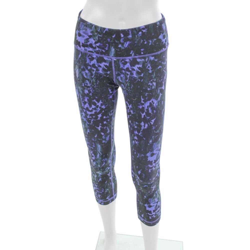 Lululemon Women Multicolor Floral Capri Leggings Size 8